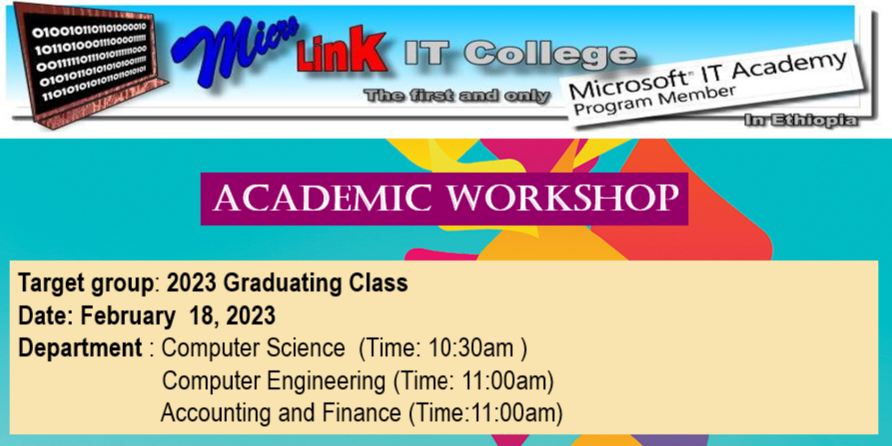 Academic Workshop for 2023 Graduating Class